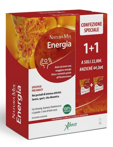 Aboca Natura Mix Advanced Energia - 10 + 10 Flaconcini