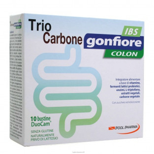 TrioCarbone Gonfiore IBS Colon - 10 Bustine Duocam