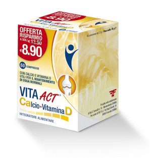 Vita Act Calcio + Vitamina D - 60 Compresse
