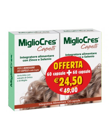 MiglioCres Capelli 60 + 60 Capsule