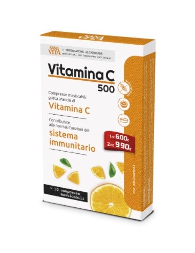 Sanavita Vitamina C Masticabile - Doppia confezione