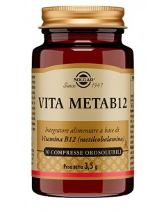 Vita MetaB12 Solgar - 30 Compresse Orosolubili