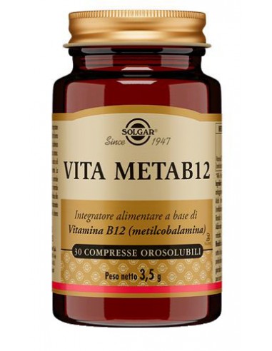 Vita MetaB12 Solgar - 30 Compresse Orosolubili