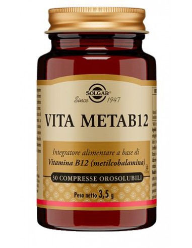 Vita MetaB12 Solgar - 30 Compresse Orosolubili