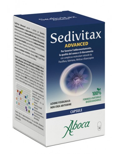 Sedivitax Advanced Aboca Integratore per il Sonno - 30 Capsule