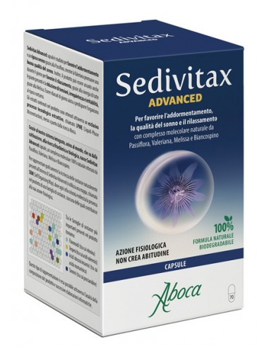 Aboca Sedivitax Advanced Integratore per il Sonno - 70 Capsule