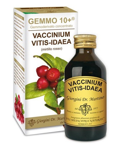 Gemmo 10+ Mirtillo Rosso - 100 Ml Liquido Analcolico