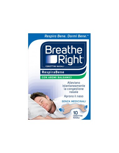 Breathe Right Cerotti Nasali Balsamici Adulti - 10 bretelline