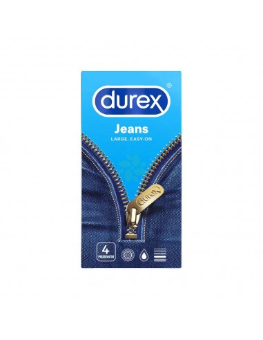 Durex Jeans - 4 preservativi Easy On