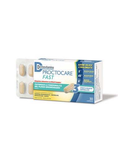 Dermovitamina Proctocare Fast - 30 Compresse