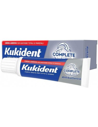 Kukident Complete Antibatterico Crema Adesiva Dentiera - 47g