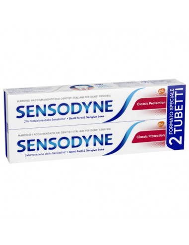 Sensodyne Dentifricio Classic Protection 2x75 ml