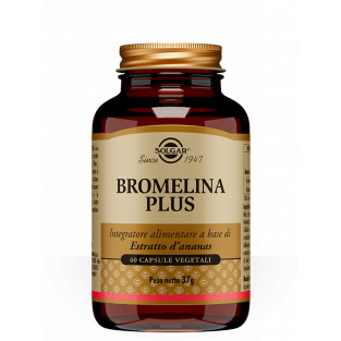 Bromelina Plus Solgar - 60 Capsule
