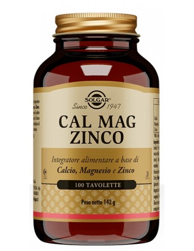 Cal Mag Zinco Solgar - 100 tavolette