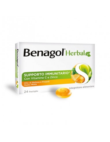 Benagol Herbal Miele - 24 Pastiglie