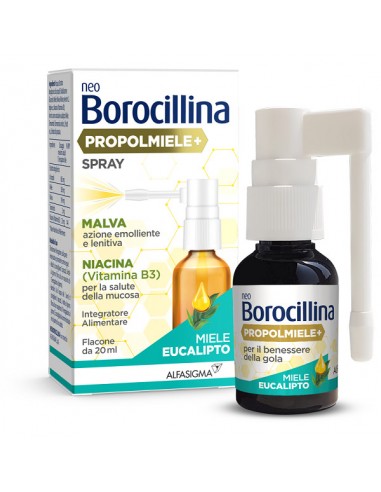 Neoborocillina Propolmiele+ Spray Miele Eucalipto 