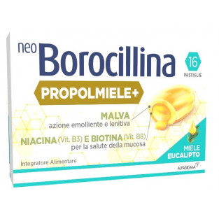 Neoborocillina Propolmiele+ Miele/eucalipto - 16 Pastiglie