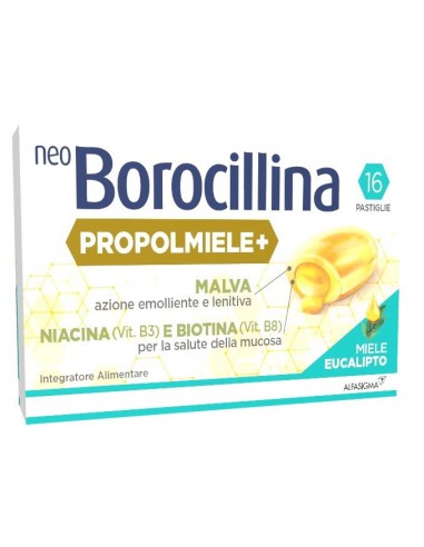 Neoborocillina Propolmiele+ Miele/eucalipto - 16 Pastiglie