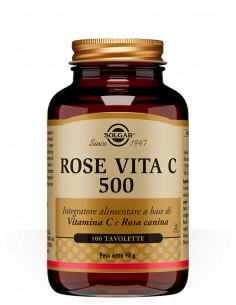 Rose Vita C 500 Solgar - Bottiglietta 100 tavolette