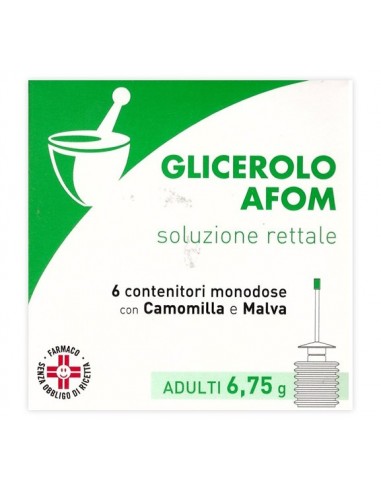 Glicerolo Afom - 6 contenitori monodose