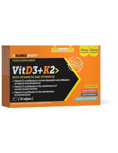 Named Sport VitD3+K2 - 30 Softgels