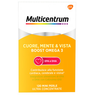 Multicentrum Cuore Mente E Vista Boost Omega 3 - 120 Mini Perle