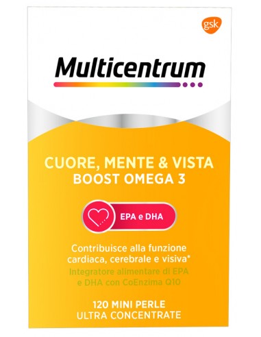 Multicentrum Cuore Mente E Vista Boost Omega 3 - 120 Mini Perle