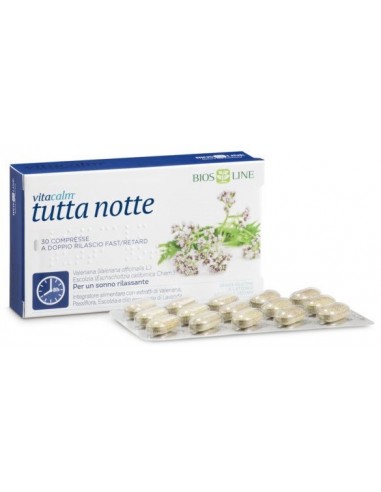 Biosline Vitacalm Tutta Notte - 30 Compresse fast/ retard