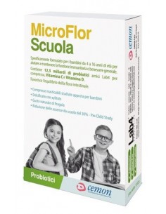 Microflor Scuola - 30 Capsule Masticabili
