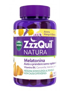 Vicks ZzzQuil Natura Mango & Banana - 60 Pastiglie Gommose