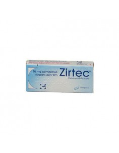 Zirtec 10 mg Cetirizina dicloridrato - 7 Compresse Rivestite