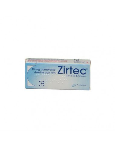 Zirtec 10 mg Cetirizina dicloridrato - 7 Compresse Rivestite