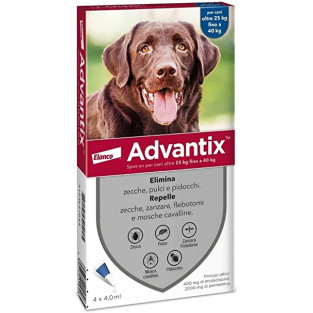 Advantix Spot On per Cani tra 25 e 40 kg - 4 Pipette