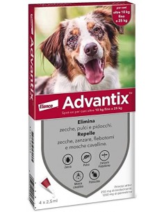 Advantix Spot On per Cani da 10 a 25 kg - 4 Pipette