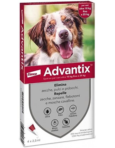 Advantix Spot On per Cani da 10 a 25 kg - 4 Pipette