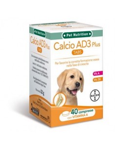 Calcio solubile per cani AD3 Bayer - 40 tabs