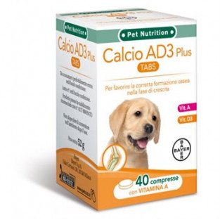 Calcio solubile per cani AD3 Bayer - 40 tabs