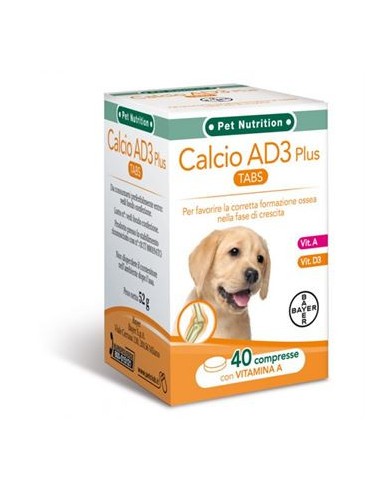 Calcio solubile per cani AD3 Bayer - 40 tabs