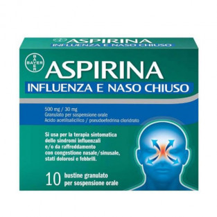 Aspirina Influenza e Naso Chiuso - 10 Bustine