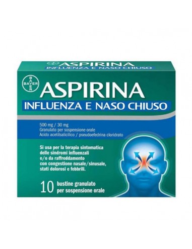 Aspirina Influenza e Naso Chiuso - 10 Bustine