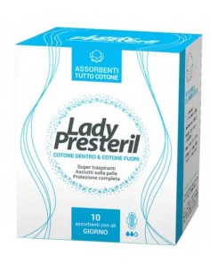 Cotton Power Giorno Lady Presteril - 10 Assorbenti con Ali