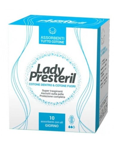 Cotton Power Giorno Lady Presteril - 10 Assorbenti con Ali