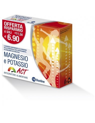 Magnesio E Potassio Act - 14 Bustine