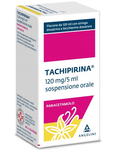 Tachipirina Sciroppo 120mg/5ml Vaniglia Caramello - flacone 120 ml