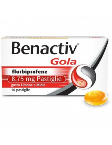 Benactiv Gola Limone e Miele - 16 Pastiglie