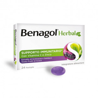 Benagol Herbal Frutti Di Bosco - 24 Pastiglie