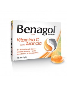 Benagol con Vitamina C gusto Arancia - 16 Pastiglie
