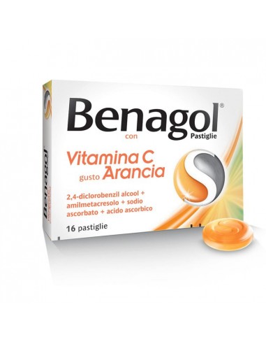 Benagol con Vitamina C gusto Arancia - 16 Pastiglie