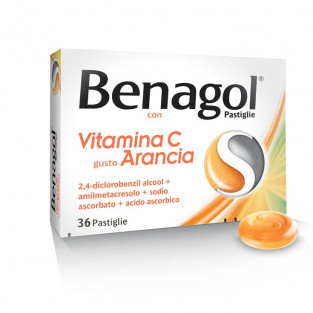 Benagol con Vitamina C gusto Arancia - 36 Pastiglie