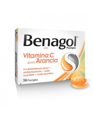 Benagol con Vitamina C gusto Arancia - 36 Pastiglie